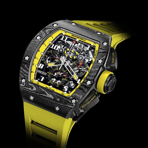 richard mille yellow band|Richard Mille watch band replacement.